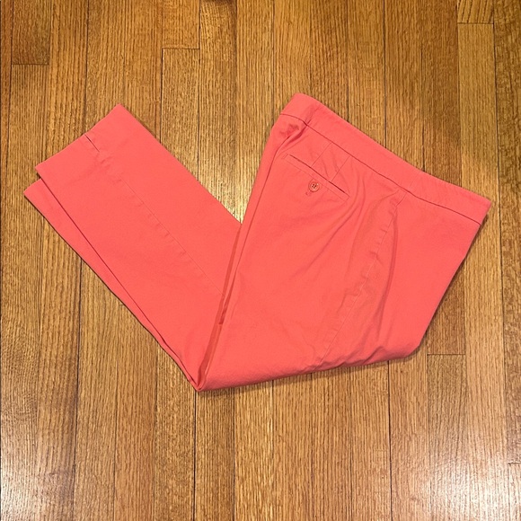 Talbots Pants - Talbots Chatham Crop Pants in Vibrant Coral Size 8